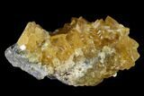 Lustrous Yellow Calcite Crystal Cluster - Fluorescent! #138687-2